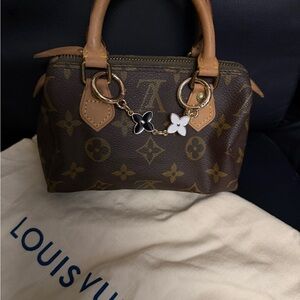 Louis Vuitton Brown and Tan Mini Bag